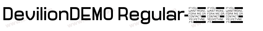 DevilionDEMO Regular字体转换